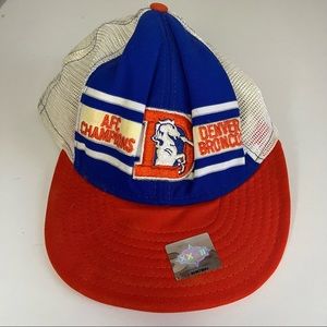 Vintage AFC Denver Broncos Snapback Hat Cap Large